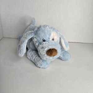 Baby GUND "My First Puppy" Blue Dog Plush Toy 5765 Collar Laying Down 10"